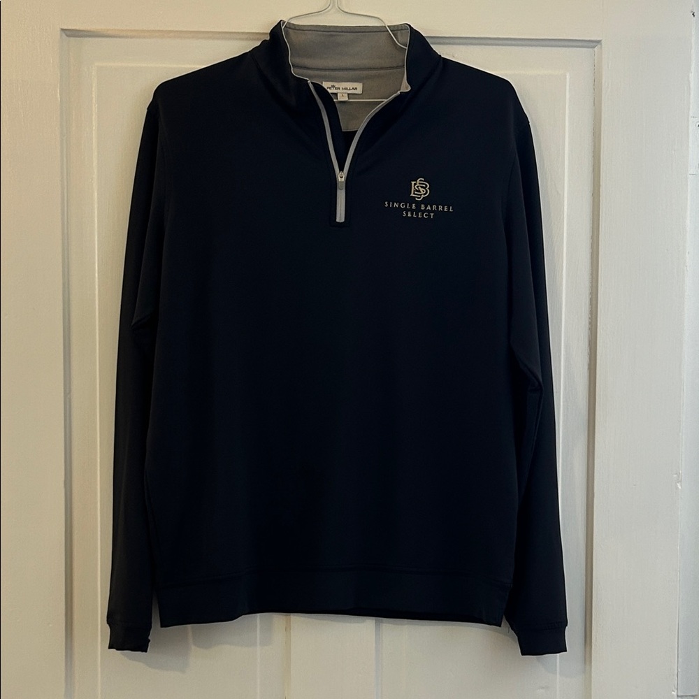 Peter Millar Black Single Barrel Select Quarter Zip